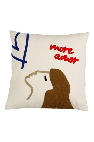 Housse de coussin Bellagio - Blanc - 45 x 45 cm
