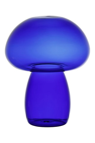 Décoration champignon Dilacia - 12 x 15,5 cm - Indigo
