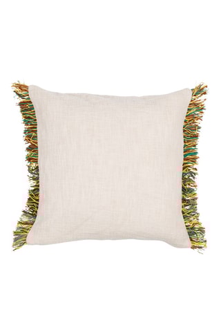 Housse de coussin Patchuca - Vert d’eau et écru - 45 x 45 cm