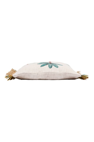 Housse de coussin Patchuca - Vert d’eau et écru - 45 x 45 cm