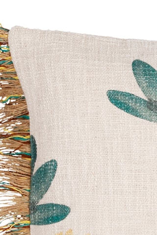 Housse de coussin Patchuca - Vert d’eau et écru - 45 x 45 cm