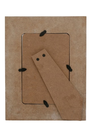 Cadre photo en pin et rotin Blue Sand - 17,5 x 22,5 cm - Naturel