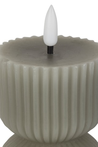 Bougie LED Pilier - Vert d’eau