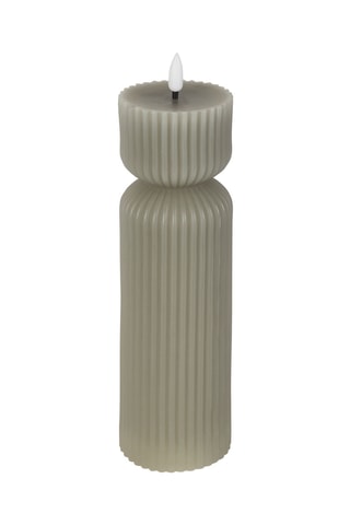Bougie LED Pilier - Vert d’eau