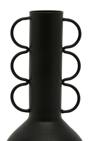 Vase Arty Folk - 24,5 cm - Noir