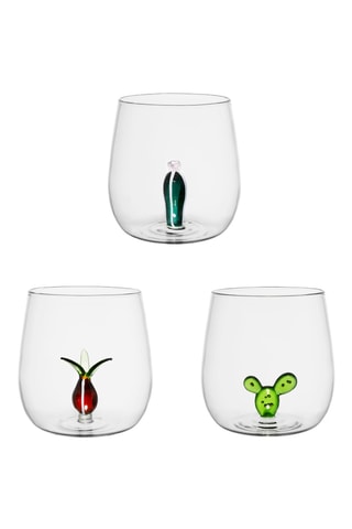 3 gobelets en verre borosilicate Colorea - 40 cl