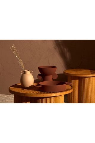 Vase Maderia - 14,5 cm - Rouge brique