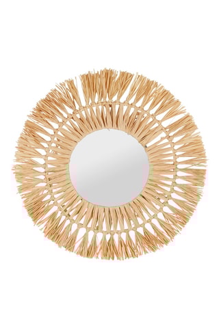 Miroir Raphia - 50 cm - Naturel