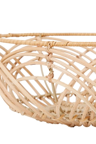 2 paniers de rangement en rotin Element - 25 et 20 cm - Naturel