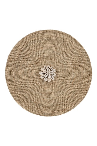 Décoration murale Cauri - 35 x 35 cm - Naturel