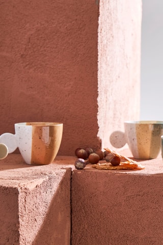 2 tasses à thé en grès Aurore - 30 cl
