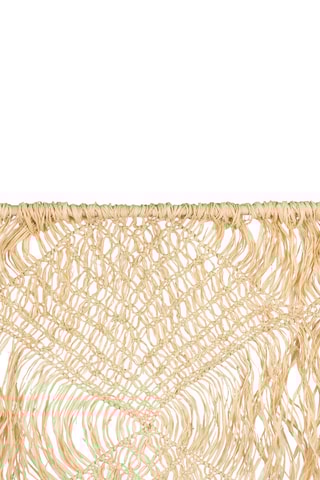 Décoration murale en bois Macrame - 150 x 2 x 150 cm - Beige