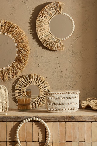 Miroir Blue Sand - 33 x 42 cm - Naturel