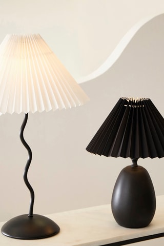 Lampe de table Funky - Noir et blanc - 60 W