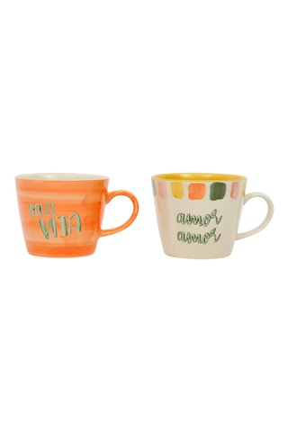 2 tasses à thé en grès Dolce Vita - 35 cl