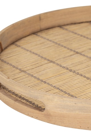 2 plateaux en bambou et sapin Plaka - 30 et 38 cm