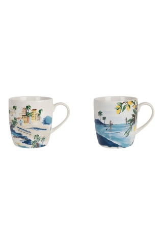 2 tasses à thé en porcelaine Medi - 35 cl