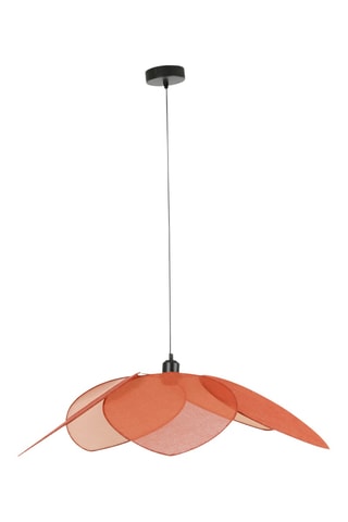Suspension en lin Medi Summe - Rouge brique - 60 W