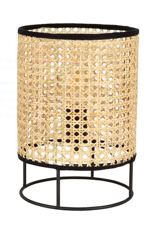 Lampe à poser en rotin Balamea - Naturel et noir - 40 W