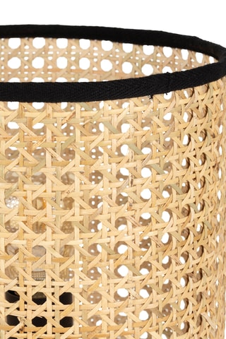 Lampe à poser en rotin Balamea - Naturel et noir - 40 W