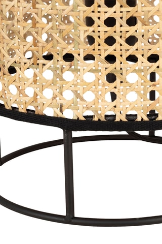 Lampe à poser en rotin Balamea - Naturel et noir - 40 W