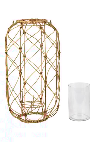 Lanterne en rotin Aria - 45 cm - Naturel