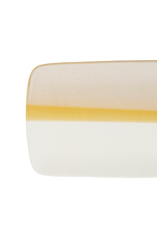 Plat de service en porcelaine Earth Note - 27,5 x 18 cm