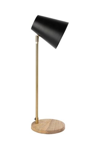 Lampe à poser en manguier Minimal - Doré et naturel - 15 W