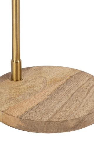 Lampe à poser en manguier Minimal - Doré et naturel - 15 W