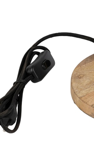 Lampe à poser en manguier Minimal - Doré et naturel - 15 W