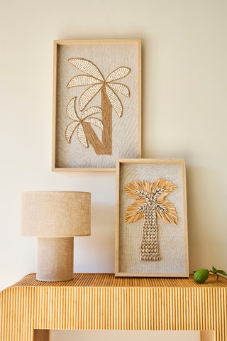 Tableau en bois Cauri - 50 x 30 x 4 cm