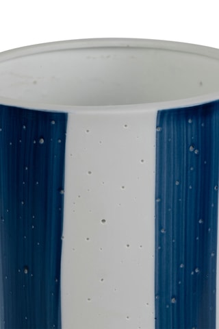 Lampe à poser en porcelaine Alaria - Indigo et blanc