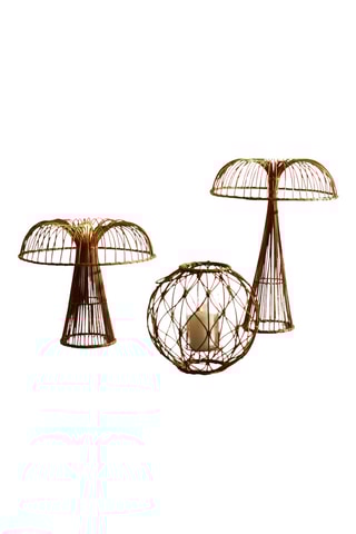 Lanterne en rotin Aria - 30 cm - Naturel