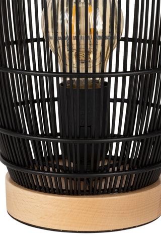 Lampe à poser en bois Ferline - Noir - 40 W