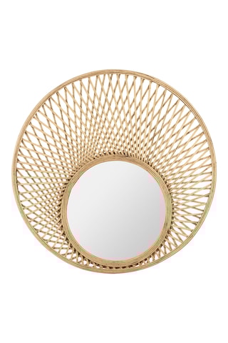 Miroir en bambou Boise - 60 cm - Naturel