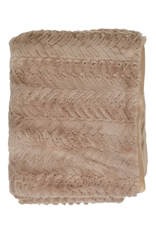 Plaid Solène - Beige - 170 x 130 cm