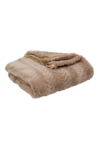 Plaid Solène - Beige - 170 x 130 cm