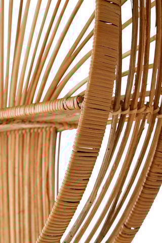 Étagère murale 2 niveaux en rotin Floraly - 60 x 12 cm