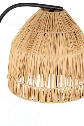 Lampadaire Tulum - Naturel et noir - 40 W