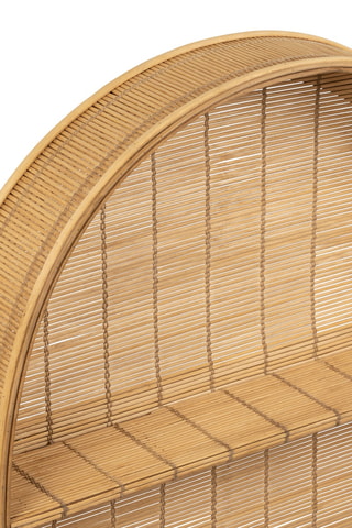 Etagère murale en bambou Plaka - 50 x 80 x 12 cm