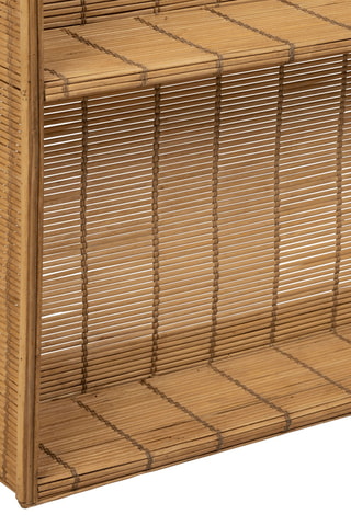 Etagère murale en bambou Plaka - 50 x 80 x 12 cm