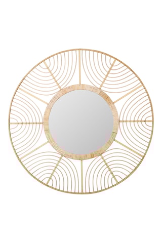 Miroir en bambou Element - 80 cm - Naturel