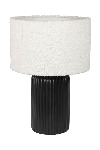 Lampe en céramique Minimal - Noir et écru - 40 W