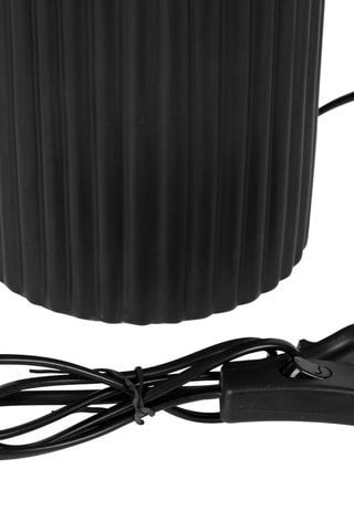 Lampe en céramique Minimal - Noir et écru - 40 W