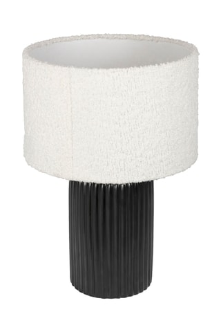 Lampe en céramique Minimal - Noir et écru - 40 W