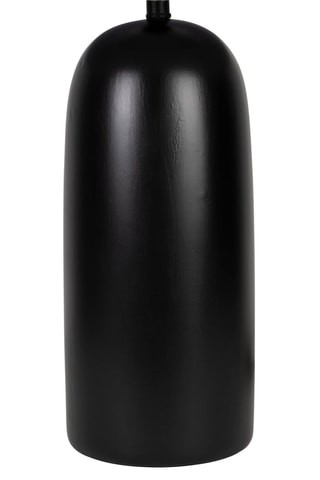 Lampe à poser en terre cuite et lin Vita - Noir et beige