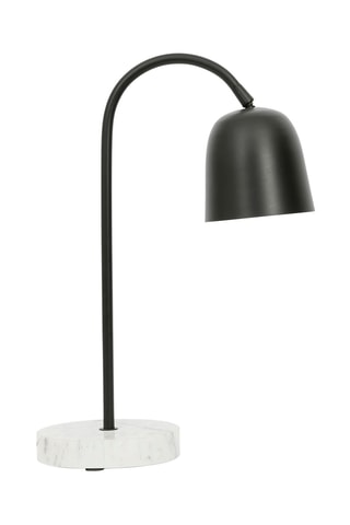 Lampe en marbre Coubra - Noir et blanc - 40 W