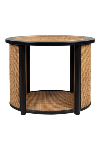 Table d’appoint en rotin et sapin Balamea - 54 x 43,5 x 31 cm