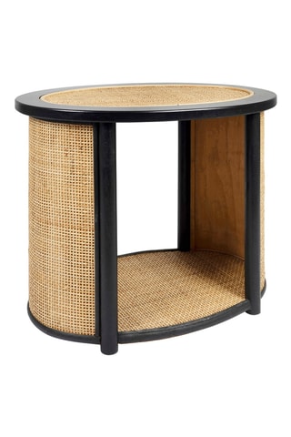 Table d’appoint en rotin et sapin Balamea - 54 x 43,5 x 31 cm
