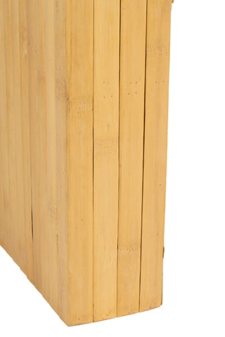 Table chevet en bambou, sapin et rotin Saori - 40 x 40 x 30 cm